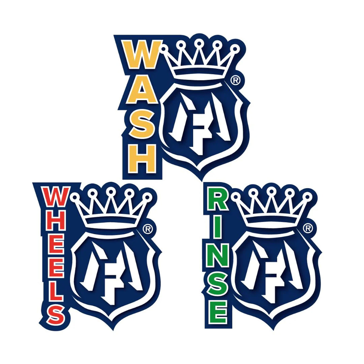 Labocosmetica Wash, Rinse & Wheels Bucket Stickers