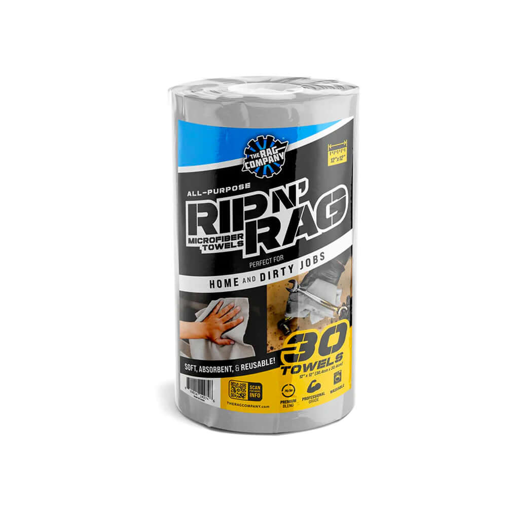 The Rag Company Rip N' Rag Multi Purpose Microfibre Towels 30 Pack