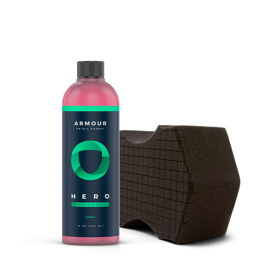 Armour Detail Supply Hero Rinseless Wash + TRC Ultra Black Sponge Kit 473ml