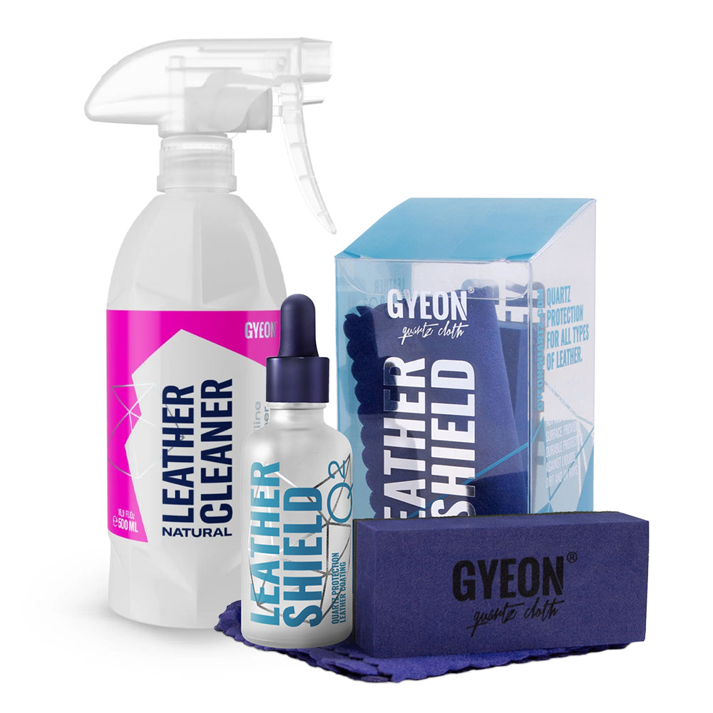 Gyeon Q2 Leather Shield 50ml + Q2M Leather Cleaner Natural 500ml Kit