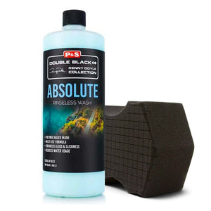 P&S Absolute Rinseless Wash + TRC Ultra Black Sponge Kit 1L