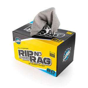 The Rag Company Rip N' Rag Multi Purpose Microfibre Towels 80 Pack