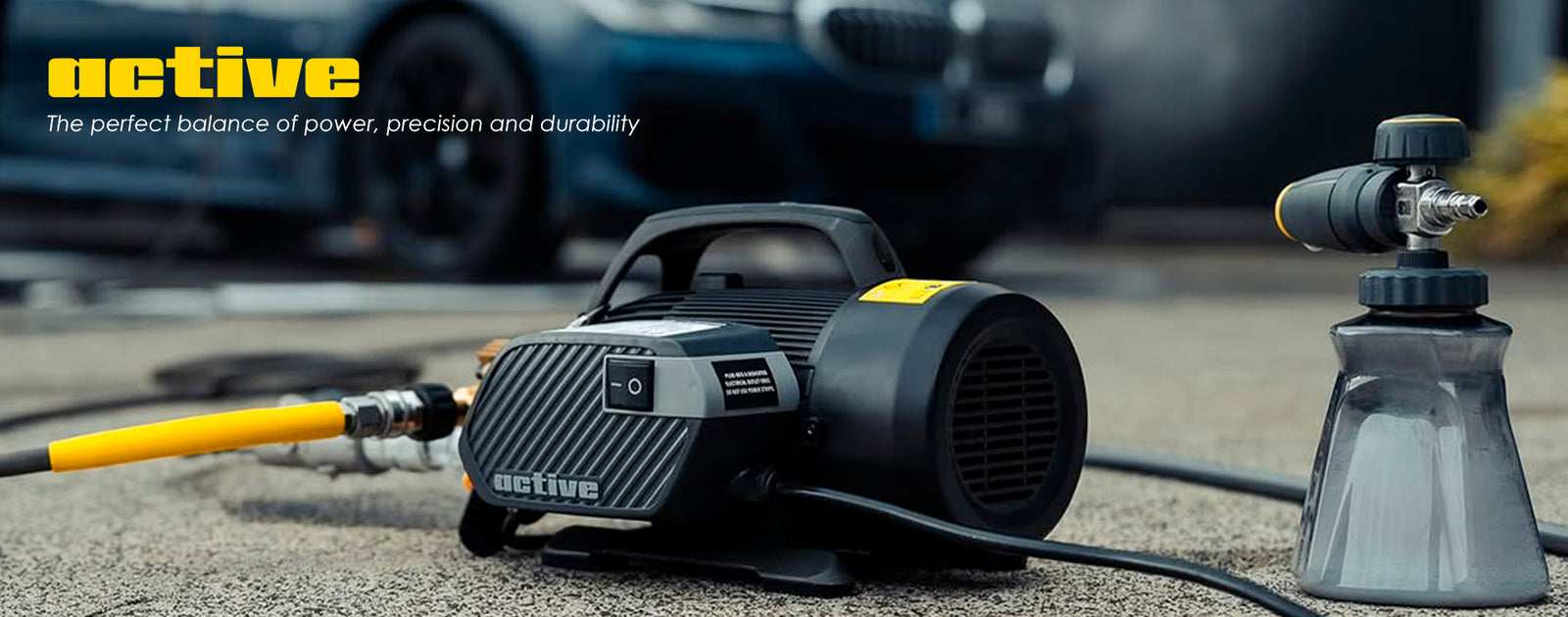 Active 2.3 pressure washer for car detailing featured on hero banner