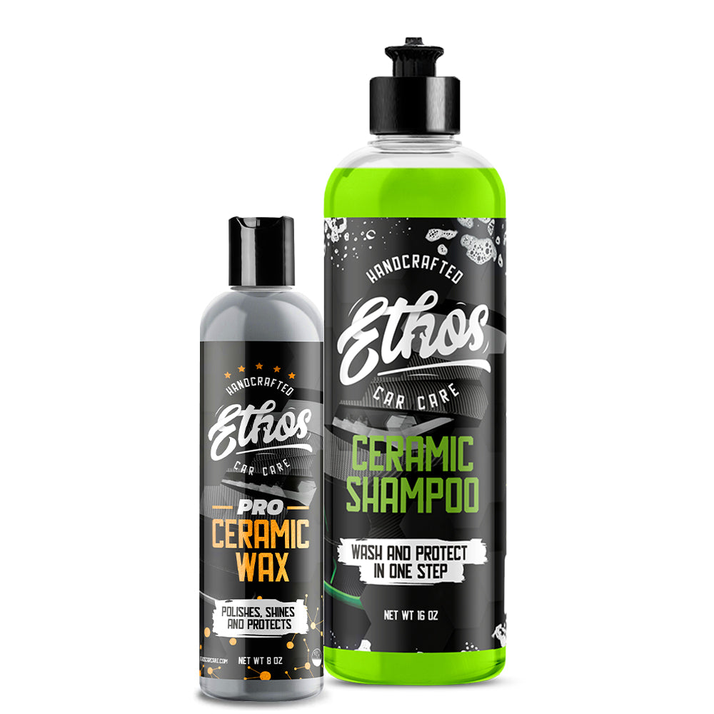 Ethos Ceramic Shampoo + Wax Kit