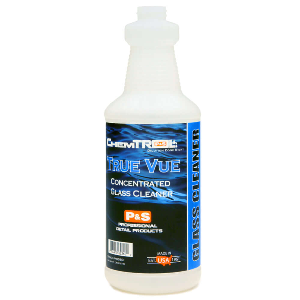 P&S True Vue Concentrated Glass Cleaner Spray Bottle 945ml