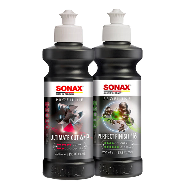 SONAX Profiline Ultimate Cut + Perfect Finish Kit 250ml/1L